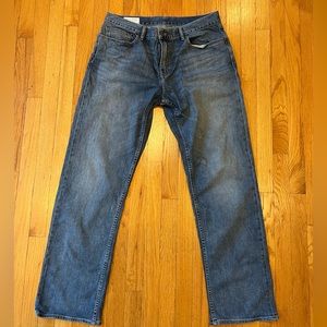 J. CREW Jeans Mens Size 36x34 Straight Leg Denim Blue Cotton Pants 36x34
